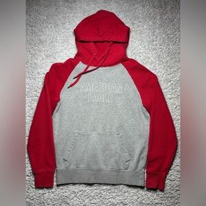 American Eagle Hoodie Mens Small Super Soft Hooded Pullover Spellout Outerwear